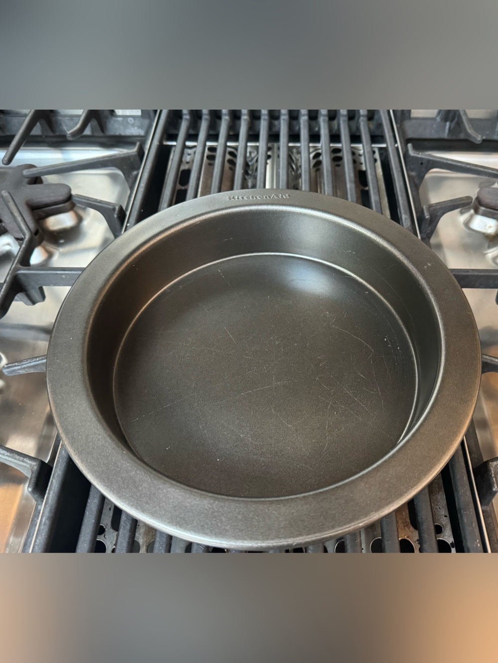 KitchenAid Carbon Steel 11” Cake Pan Nonstick Black (one)